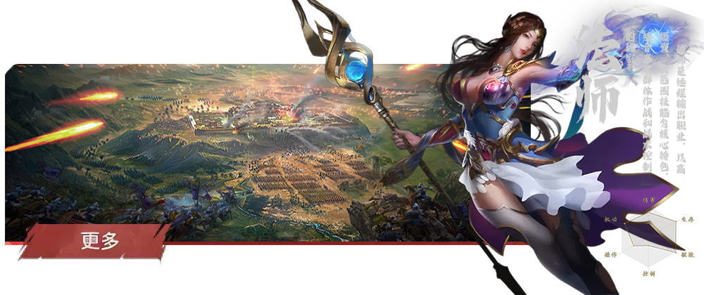 英雄年代职业推荐二：魔法师力量的来源就是充盈于尘世的魔力。他们汇聚到魔力充盈之城吉芬，投入自己的热情与智慧开始研究各种各样不同的术式。魔法师们更倾向于在更安全的地方准备一击必杀的法术。