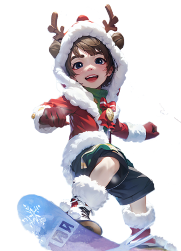 《天天龙族》手游：骑着滑板的男孩